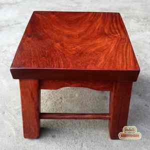 缅甸花梨四方凳 古典红木家具小凳 实木休闲凳 大果紫檀