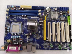 富士康G31AX-K DDR2 G31集显大板 5个PCI槽 775针监控主板