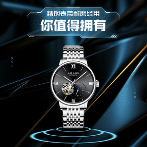 艾浪进口机芯官方正品新款自动机械直播爆款时尚潮流男士休闲手表