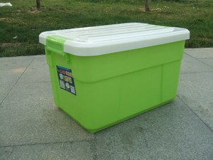 柳叶正品 L760  钢化 塑料 整理箱 收纳箱 60*40*35cm 95L