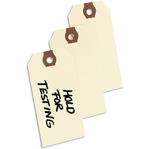 进口美式标签货签复古空白吊牌加固孔挂牌基础价格标签铁丝tags