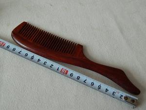 （895）犀牛角紫檀木梳子高级红木梳子无静电做工精细