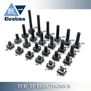 轻触开关6*6*4~14H贴片微动按钮环保耐高温高寿命6x6按键开关四脚