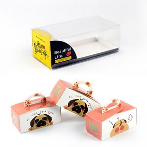 沙皮狗慕斯包装盒 4寸网红小奶狗盒子蛋糕模具脏脏狗包装托盘长形