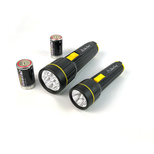 装1号大电池的家用手电筒不用充电2节D型R20干电池前置1档开关led