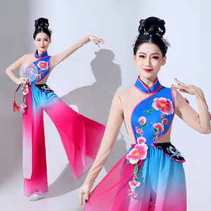 古典舞演出服女飘逸2024新款扇子舞中国风戏曲戏服秧歌服舞蹈服装