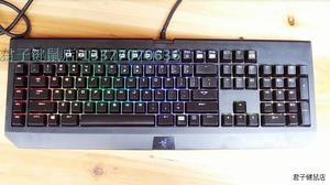 雷蛇 黑寡妇终极幻彩版终极版竞技版87 机械有线键盘绿轴特价包邮