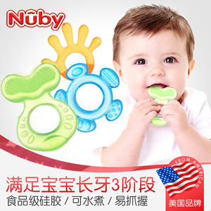 努比/Nuby  固齿器成长三阶段套装 乳牙磨牙棒牙胶