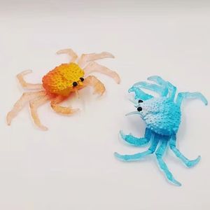 仿真螃蟹八爪鱼软胶模型海底世界大章鱼益智摆件儿童早教认知玩具