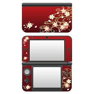 和彩美 Wasabi 3DSLL 3DSXL 贴纸 彩贴 WSB0460 流水樱花
