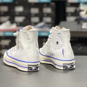 Converse匡威 Chuck 70可撕裂极光白情侣款帆布鞋A02313C