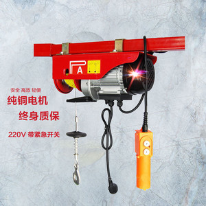 微型电动葫芦220V家用小吊机PA200/400/600/800/1000单项葫芦