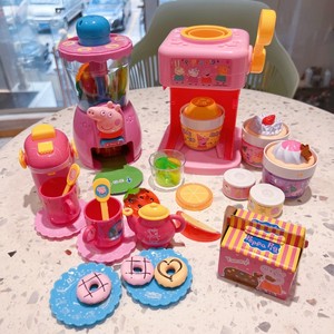 正版小猪佩奇厨房过家家玩具儿童果汁搅拌机雪糕机下午茶甜点套装
