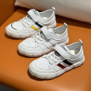 小白鞋女夏季新款韩版球鞋低帮板鞋小童鞋透气网面运动鞋男童网鞋