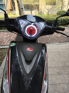 光阳劲丽双光透镜大灯总成摩托车配件GP110改装天使眼疝气灯包邮