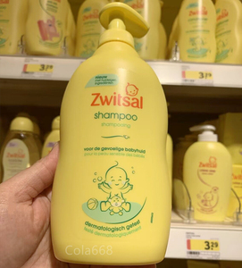 现货荷兰 Zwitsal  新生宝宝 无泪 洗发香波 婴儿童 洗发水 400ml