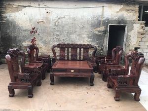 老挝红酸枝沙发 花枝战国沙发10件套 巴里黄檀家俱红木家具红木沙