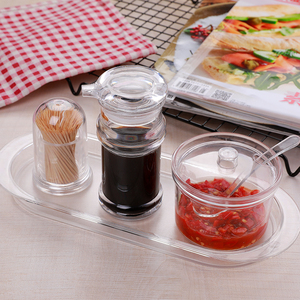 辣椒罐商用餐厅家用带盖创意塑料亚克力调料瓶罐套装厨房用品餐具