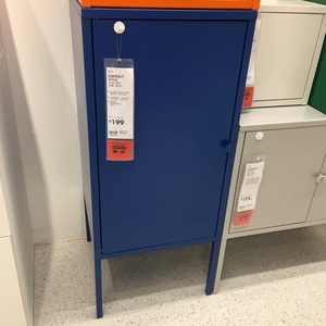 IKEA宜家利克胡 柜子储物柜 收纳柜金属柜小铁皮柜国内代购正品