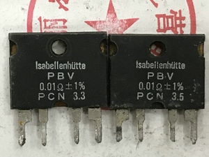 拆机 PBV-0.01R-1% 0.5% ( ,0.01欧,1%)PBV四线精密检流电阻,现货
