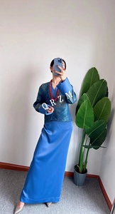 蓝色梦幻藏族女士西藏服两件套民族风安多藏装气质时尚藏服不丹服