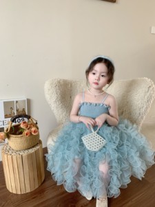 小葵Kui2024夏季新款女童小童公主裙纱裙