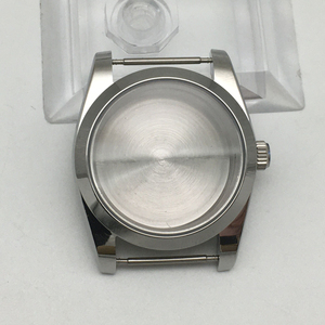 36mm代用精工手表表壳配件欧米茄适配nh35机芯银色无日历