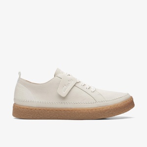 clarks女鞋新款BARLEIGH LACE牛筋底系带白色休闲鞋outlet清仓正