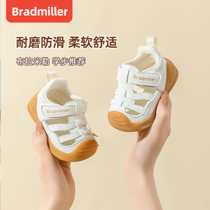 夏季学步鞋女童超纤休闲婴儿透气软底舒适机能鞋子防滑男宝宝凉鞋