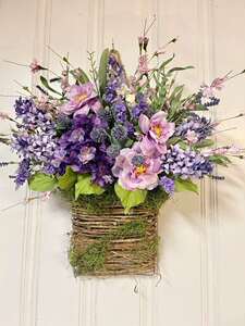 Lavender Basket Garland Mother's Day Garland Gift for Mom Sc