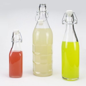 酵素瓶子玻璃密封罐泡酒瓶500-1000ml果汁瓶餐厅透明玻璃瓶空酒瓶