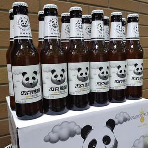 杰克熊猫275ml/12瓶/24装百香果龙井草莓玫瑰葡萄桃红啤酒整箱