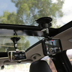 吸盘式抖音直播车载手机运动相机GOPRO支架，车窗挡风玻璃天窗