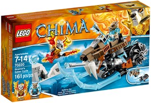 LEGO 70220 乐高积木玩具 CHIMA 气功传奇 懦剑虎的剑齿摩托车