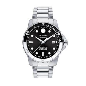 海外代购摩凡陀Movado Series 800男腕表正品潜水夜光钢带手表