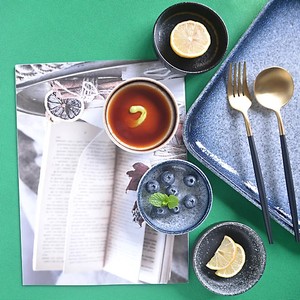 小菜一碟圆形调味碟日式碟子家用创意酱油碟醋碟子可爱复古咸菜碟