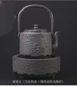 日本原装进口煮茶铸铁壶泡茶器纯手工无涂层砂铁烧水壶茶壶
