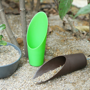 多肉铲土杯 植物种植工具圆筒铲彩色塑料小取土铲 耙子锹种花种菜