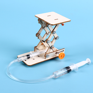 DIY液压升降台起重机升降平台模型科技小制作小发明儿童手工玩具