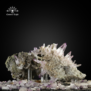 宇宙之光收藏级赞比亚VareCruz克鲁兹紫晶簇水晶摆件矿石标本饰品