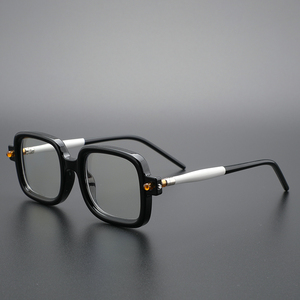 欧美硬朗风格装饰眼镜个性潮流眼镜框小众复古厚边工装风近视眼镜