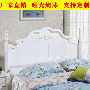 韩式床头板1米5烤漆简约现代田园儿童公主靠背板新款网红1米8床头