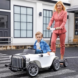 儿童电动车四轮遥控汽车可坐大人男女宝宝玩具双人座亲子遛娃童车