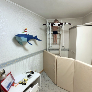 纸有艺术 鲸鱼小岛海洋环保主题墙壁家居装饰品壁饰卧室挂件壁挂