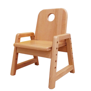 启慧榉木婴幼儿扶手椅实木儿童成长椅可升降学习椅宝宝靠背座椅