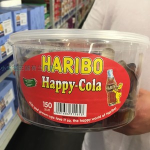 2桶荷兰直邮包邮包税 著名Haribo Cola 幸福可乐软糖  一桶150粒