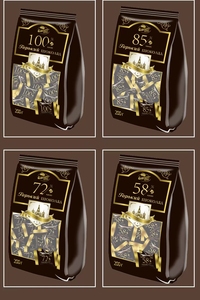 俄罗斯黑巧克力俄罗斯原进口拉迈尔黑巧百分100.85.72.58可可黑巧