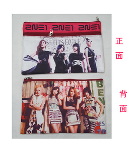韩国明星2NE1周边 双层笔袋化妆袋