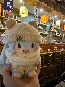 日本代购雪fufu初音未来棉花娃娃miku周边可爱毛绒公仔玩偶有骨架