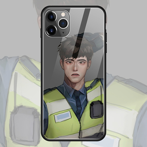 韩版制服帅哥适用苹果11Promax华为p40 x50小米10 xs玻璃手机壳8p